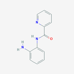 molecular formula C12H11N3O B1616586 Pyridine-2-carboxylic acid (2-amino-phenyl)-amide CAS No. 90209-81-7