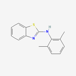 molecular formula C15H14N2S B1616588 Benzothiazol-2-yl-(2,6-dimethyl-phenyl)-amine CAS No. 54708-13-3