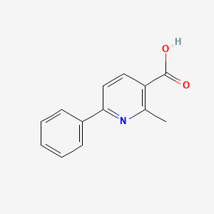 molecular formula C13H11NO2 B1616589 2-Methyl-6-phenylnicotinic acid CAS No. 66416-49-7