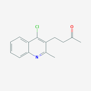molecular formula C14H14ClNO B1616591 4-(4-Chloro-2-methylquinolin-3-yl)butan-2-one CAS No. 61640-16-2