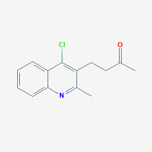 4-(4-Chloro-2-methylquinolin-3-yl)butan-2-one