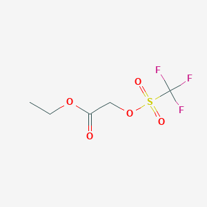 molecular formula C5H7F3O5S B1616595 Ethyl (((trifluoromethyl)sulfonyl)oxy)acetate CAS No. 61836-02-0