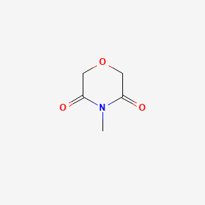 molecular formula C5H7NO3 B1616607 3,5-Morpholinedione, 4-methyl- CAS No. 57503-67-0