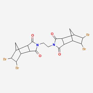 molecular formula C20H20Br4N2O4 B1616608 N,N'-(Ethylene)bis[4,5-dibromohexahydro-3,6-methanophthalimide] CAS No. 52907-07-0