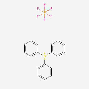 molecular formula C18H15F6PS B1616610 六氟磷酸三苯基硫 CAS No. 57835-99-1