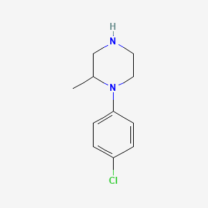 molecular formula C11H15ClN2 B1616628 1-(p-Chlorophenyl)-2-methylpiperazine CAS No. 55117-80-1