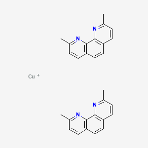 molecular formula C28H24CuN4+ B1616634 Copper(1+), bis(2,9-dimethyl-1,10-phenanthroline-N1,N10)-, (T-4)- CAS No. 21710-12-3