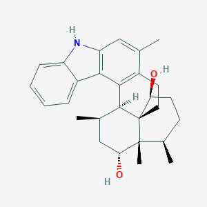 molecular formula C28H35NO2 B161664 Aflavazole CAS No. 133401-09-9