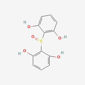 molecular formula C12H10O5S B1616640 4,4'-Sulphinyldiresorcinol CAS No. 26948-96-9