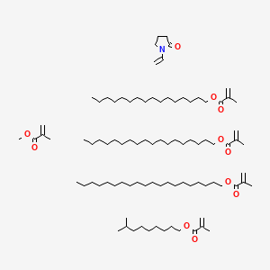 1-Ethenylpyrrolidin-2-one;hexadecyl 2-methylprop-2-enoate;icosyl 2-methylprop-2-enoate;methyl 2-methylprop-2-enoate;8-methylnonyl 2-methylprop-2-enoate;octadecyl 2-methylprop-2-enoate