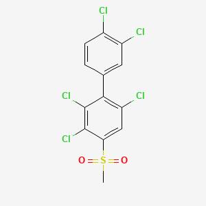 1,3,4-Trichloro-2-(3,4-dichlorophenyl)-5-methylsulfonylbenzene