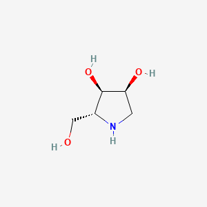 molecular formula C5H11NO3 B1616659 1,4-二去氧-1,4-亚胺-D-核糖醇 CAS No. 105990-41-8