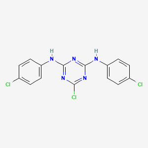 6-chloro-N,N'-bis(4-chlorophenyl)-1,3,5-triazine-2,4-diamine