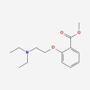 molecular formula C14H21NO3 B1616682 BENZOIC ACID, o-(2-(DIETHYLAMINO)ETHOXY)-, METHYL ESTER CAS No. 5014-25-5