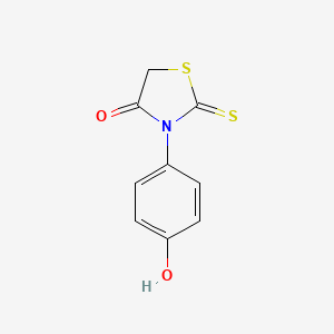 molecular formula C9H7NO2S2 B1616688 3-(p-Hydroxyphenyl)rhodanine CAS No. 21346-21-4