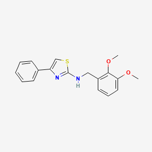 molecular formula C18H18N2O2S B1616690 2-(2,3-Dimethoxybenzylamino)-4-phenylthiazole CAS No. 23937-98-6