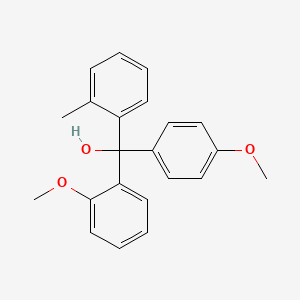 molecular formula C22H22O3 B1616707 (2-Methoxyphenyl)-(4-methoxyphenyl)-(2-methylphenyl)methanol CAS No. 6315-84-0