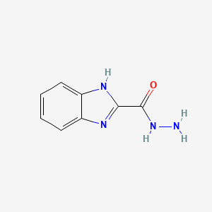 molecular formula C8H8N4O B1616710 N-Aminobenzimidazol-2-ylcarboxamide CAS No. 5436-00-0