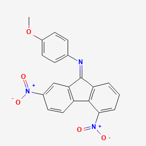 molecular formula C20H13N3O5 B1616712 N-(4-methoxyphenyl)-2,5-dinitrofluoren-9-imine CAS No. 5455-07-2