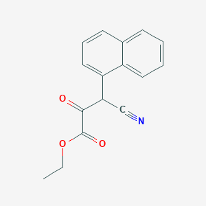 molecular formula C16H13NO3 B1616714 Ethyl 3-cyano-3-naphthalen-1-yl-2-oxopropanoate CAS No. 24460-48-8