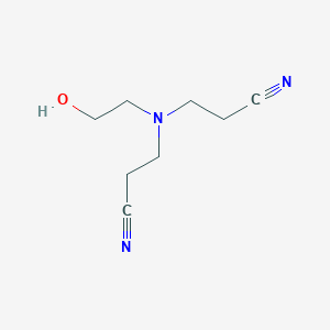 3-(2-Cyanoethyl-(2-hydroxyethyl)amino)propanenitrile