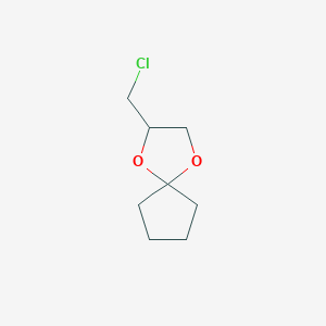 molecular formula C8H13ClO2 B1616724 2-(氯甲基)-1,4-二氧杂螺[4.4]壬烷 CAS No. 22195-53-5