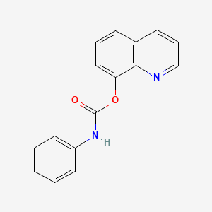 molecular formula C16H12N2O2 B1616729 Quinolin-8-yl phenylcarbamate CAS No. 6329-08-4