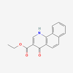 molecular formula C16H13NO3 B1616741 Ethyl 4-hydroxybenzo[h]quinoline-3-carboxylate CAS No. 339235-30-2