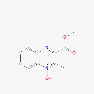 molecular formula C12H12N2O3 B1616745 3-(Ethoxycarbonyl)-2-methylquinoxalin-1-ium-1-olate CAS No. 94098-94-9