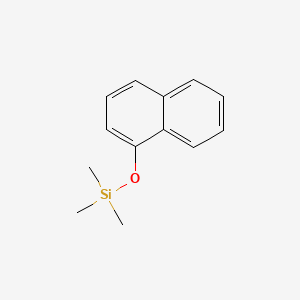 molecular formula C13H16OSi B1616757 Silane, trimethyl(1-naphthalenyloxy)- CAS No. 6202-48-8