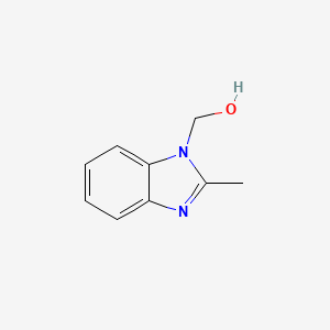 molecular formula C9H10N2O B1616768 (2-methyl-1H-benzo[d]imidazol-1-yl)methanol CAS No. 58566-85-1