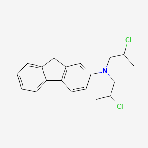 molecular formula C19H21Cl2N B1616771 n,n-Bis(2-chloropropyl)-9h-fluoren-2-amine CAS No. 6723-17-7