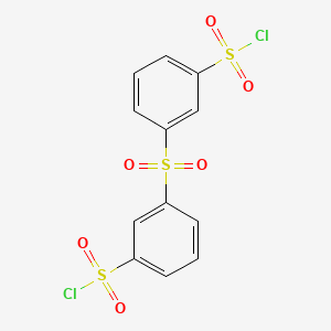 molecular formula C12H8Cl2O6S3 B1616783 3,3'-Sulfonyldibenzenesulfonyl chloride CAS No. 7357-41-7