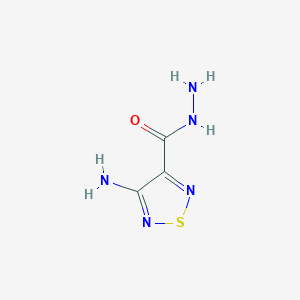 molecular formula C3H5N5OS B1616785 4-氨基-1,2,5-噻二唑-3-碳酰肼 CAS No. 6972-14-1