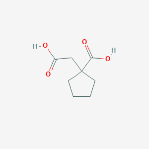 1-(Carboxymethyl)cyclopentanecarboxylic acid