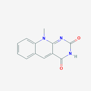 molecular formula C12H9N3O2 B1616799 10-methylpyrimido[4,5-b]quinoline-2,4(3H,10H)-dione CAS No. 27132-53-2