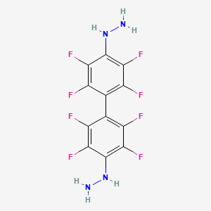 molecular formula C12H6F8N4 B1616800 2,2',3,3',5,5',6,6'-八氟-4,4'-二肼基-1,1'-联苯 CAS No. 2200-68-2