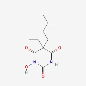 5-Ethyl-1-hydroxy-5-(3-methylbutyl)-1,3-diazinane-2,4,6-trione
