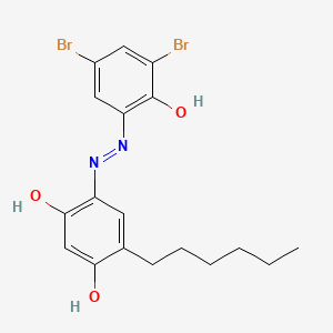 4-((3,5-Dibromo-2-hydroxyphenyl)azo)-6-hexylresorcinol