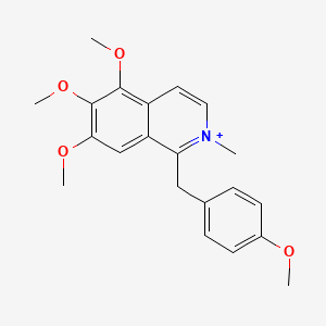 Isoquinolinium, 5,6,7-trimethoxy-1-((4-methoxyphenyl)methyl)-2-methyl-
