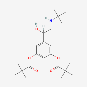 molecular formula C22H35NO5 B1616825 Divabuterol CAS No. 54592-27-7