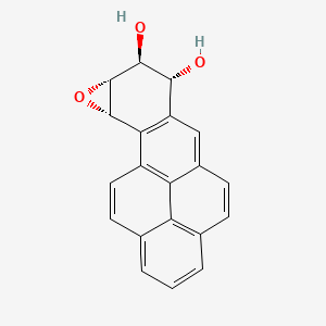 molecular formula C20H14O3 B1616847 syn-(-)-Benzo(a)pyrene-7,8-diol-9,10-oxide CAS No. 63357-09-5