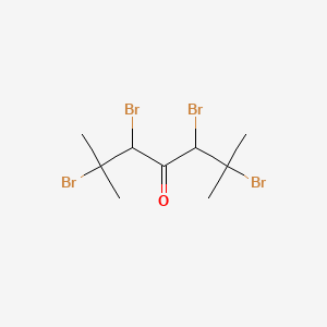 molecular formula C9H14Br4O B1616857 2,6-Dimethyl-2,3,5,6-tetrabromo-4-heptanone CAS No. 73806-71-0