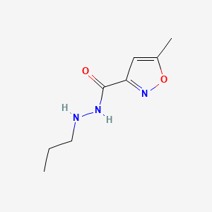 3-Isoxazolecarboxylic acid, 5-methyl-, 2-propylhydrazide