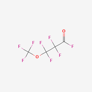 molecular formula C4F8O2 B1616868 Propanoyl fluoride, 2,2,3,3-tetrafluoro-3-(trifluoromethoxy)- CAS No. 425-38-7