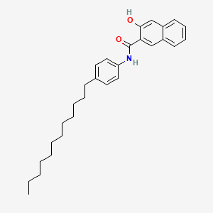 molecular formula C29H37NO2 B1616872 2-Naphthalenecarboxamide, N-(4-dodecylphenyl)-3-hydroxy- CAS No. 29246-97-7