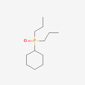 molecular formula C12H25OP B1616883 Phosphine oxide, cyclohexyldipropyl- CAS No. 73986-82-0