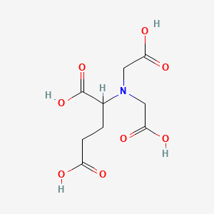 molecular formula C9H13NO8 B1616889 2-[Bis(carboxymethyl)amino]glutaric acid CAS No. 58976-65-1