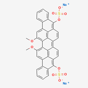 molecular formula C36H20Na2O10S2 B1616892 Disodium 16,17-dimethoxyanthra(9,1,2-cde)benzo(rst)pentaphene-5,10-diyl bis(sulphate) CAS No. 2538-84-3