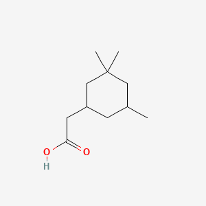 molecular formula C11H20O2 B1616893 环己烷乙酸，3,3,5-三甲基- CAS No. 3213-73-8